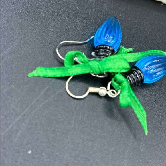 Christmas Earrings, Lightbulb Earrings, Cute Christmas, New Handmade Item - Picture 8 of 9